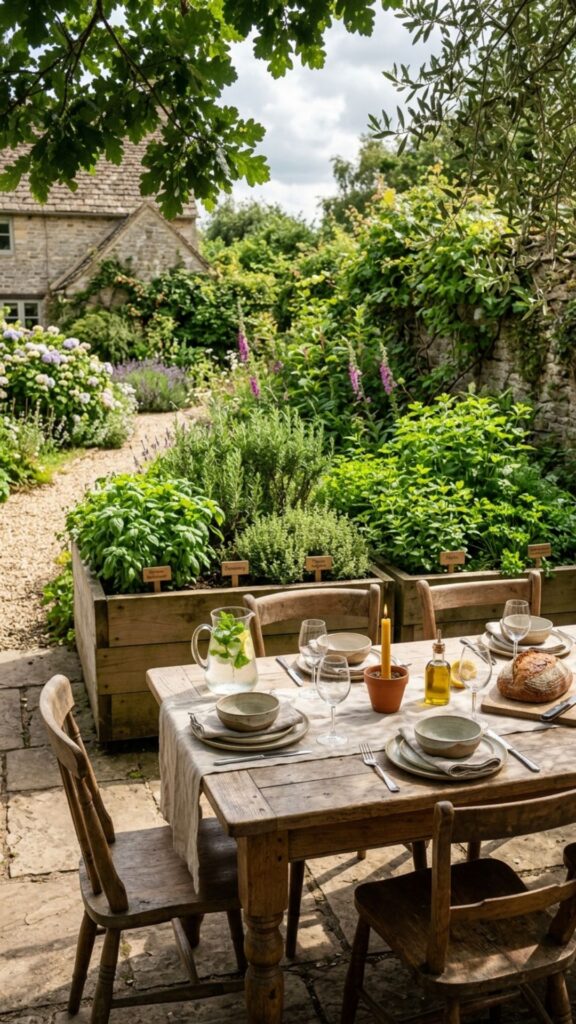 4. Herb Garden Dining Nooks
