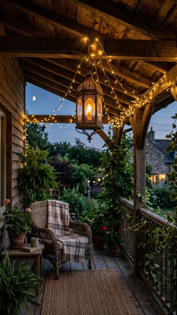 4. Install Charming Overhead Lighting