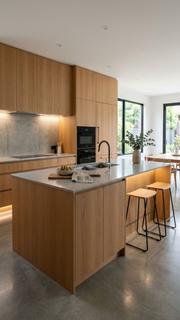 4. Keep Cabinet Fronts Flat and Handleless