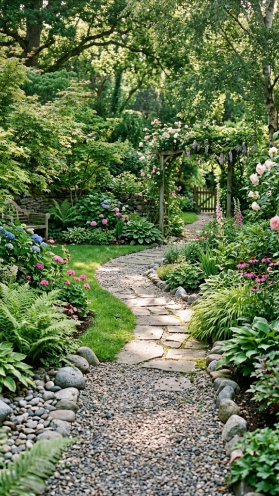 4. Lay a Gravel or Flagstone Path