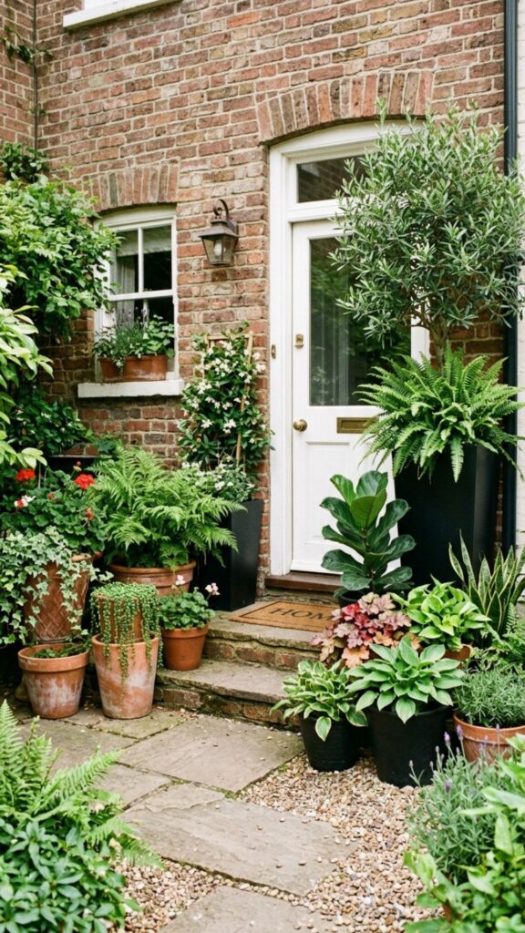 4. Layer in Potted Greenery