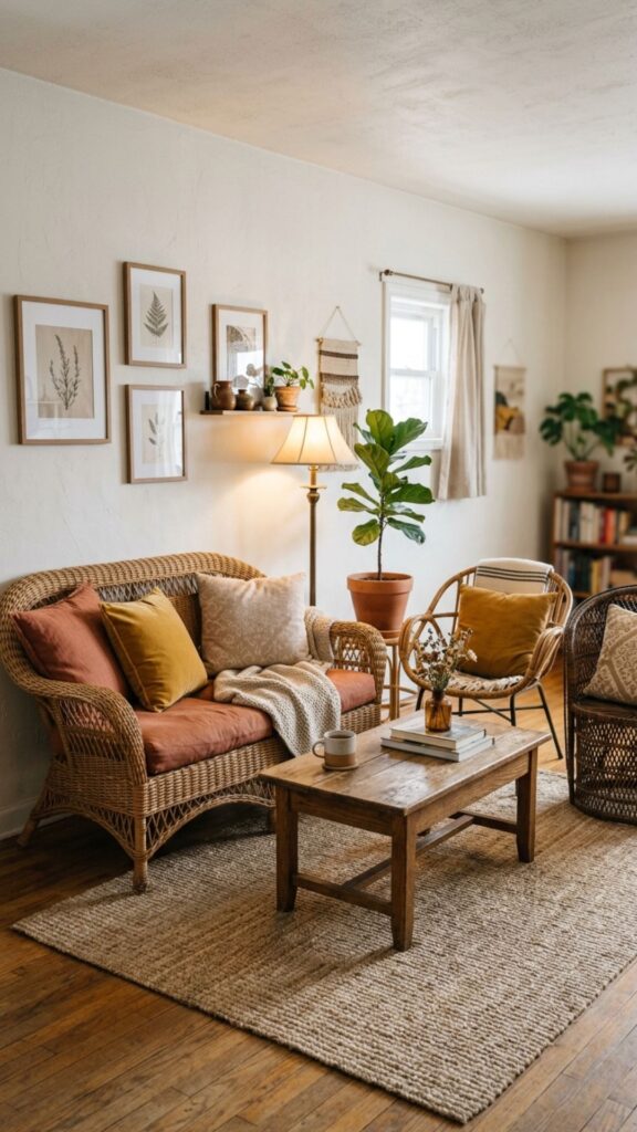 4. Mix Rattan and Wicker Furniture