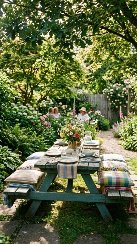 4. Repurpose a Picnic Table for Rustic Charm