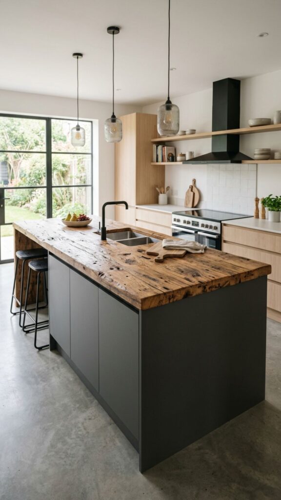 4. Top It With Reclaimed Wood