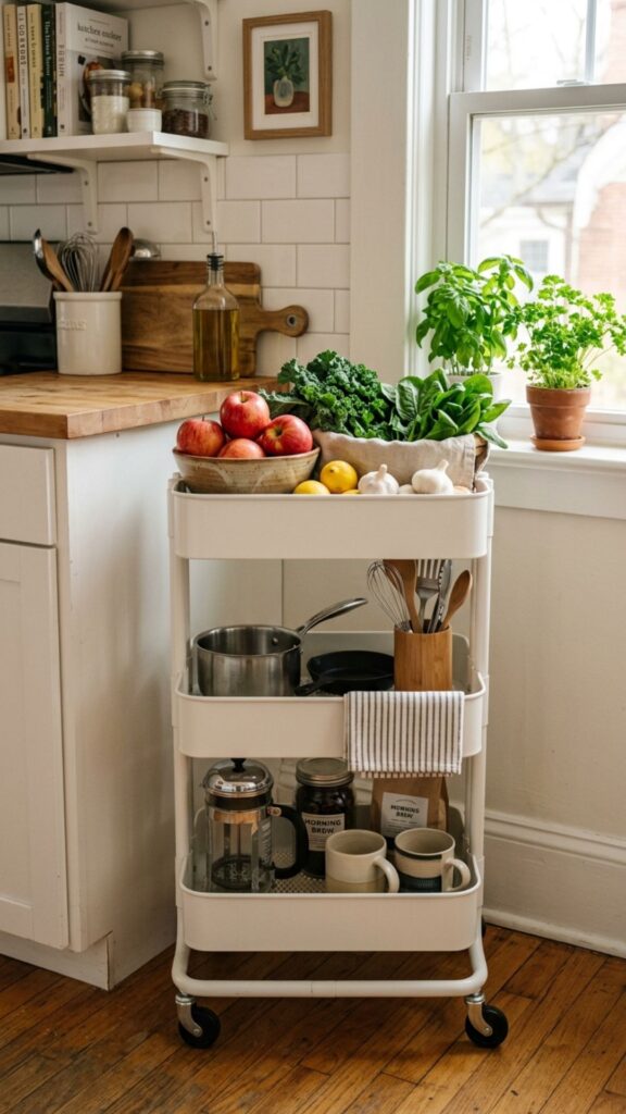 4. Use a RÅSKOG Cart for Renters and Tiny Spaces