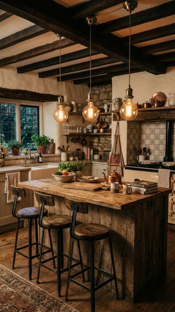 4. Vintage Edison Bulb Fixtures