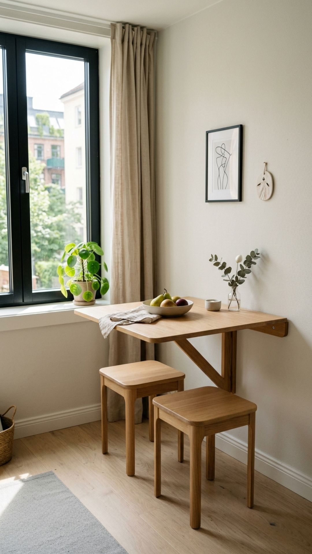 5. Add a Folding or Drop-Leaf Table