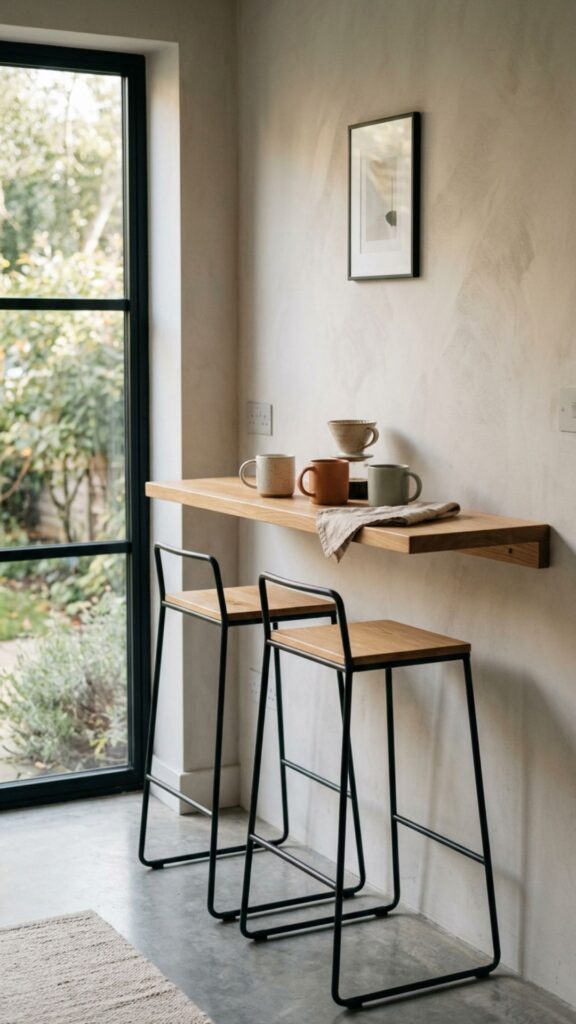5. Breakfast Bar Against the Wall