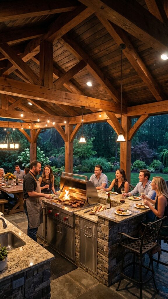 5. Covered Outdoor Kitchen