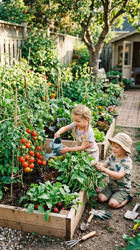 5. Design a Vegetable Garden Kids Can Tend