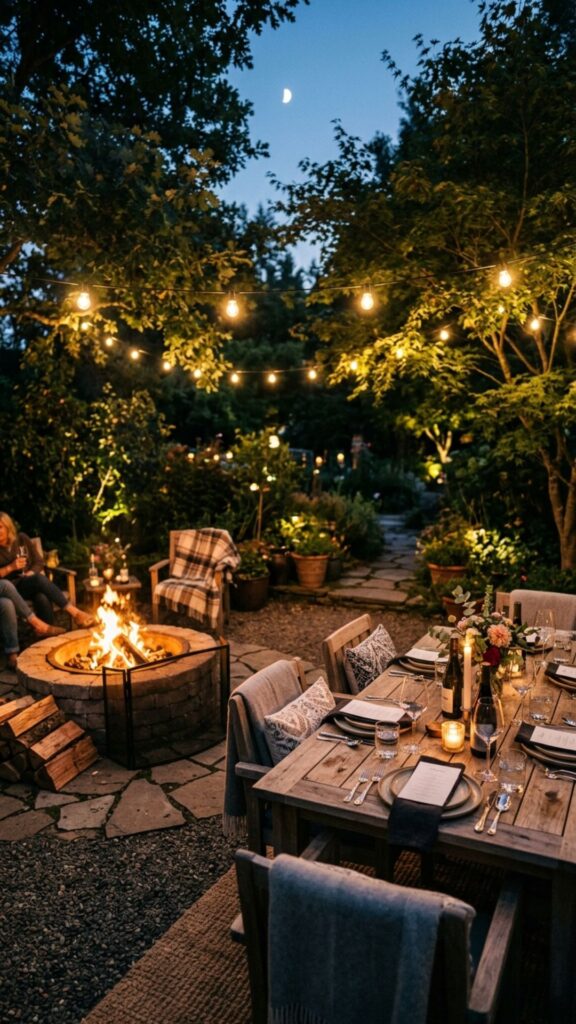 5. Fire Pit for Ambient Warmth