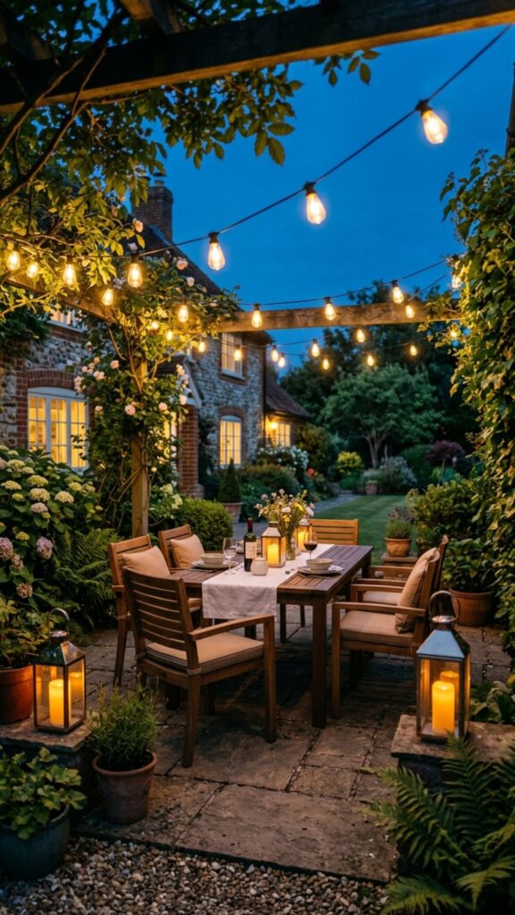 5. Install Outdoor String Lights