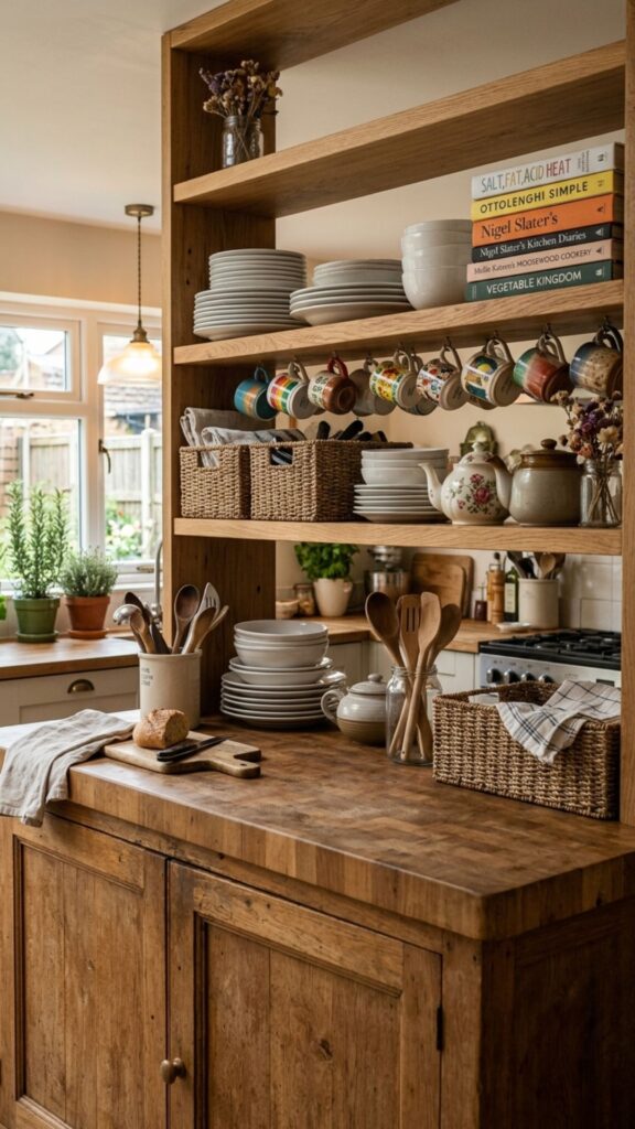 5. Open Shelving for Everyday Dishes