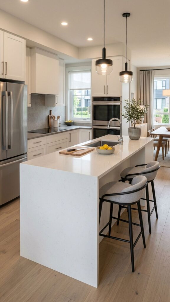 5. Peninsula Instead of a Freestanding Island