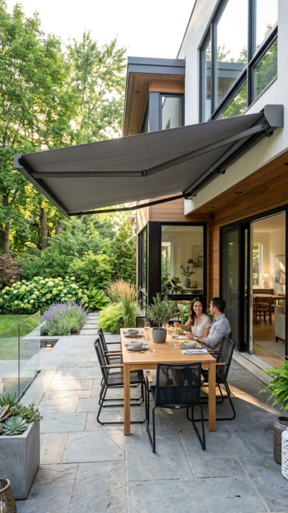 5. Set Up a Retractable Awning