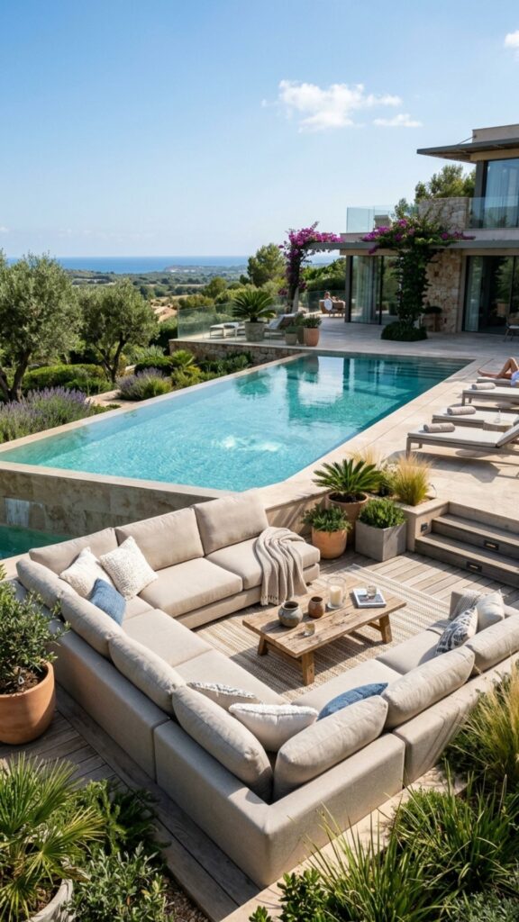 5. Set Up an Outdoor Sectional Sofa