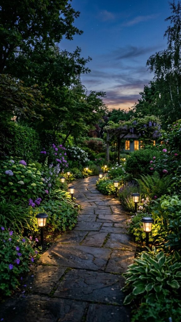 5. Solar-Powered Path Lights