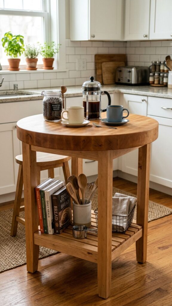 5. Try a Round Island for Small Kitchens
