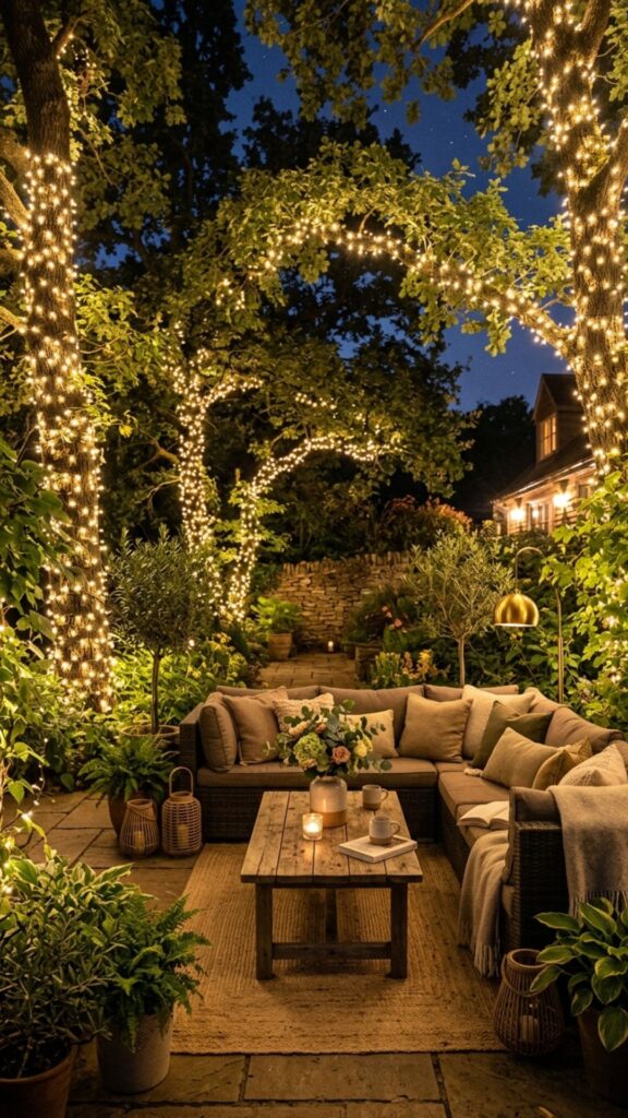 5. Weave Lights Through Trees