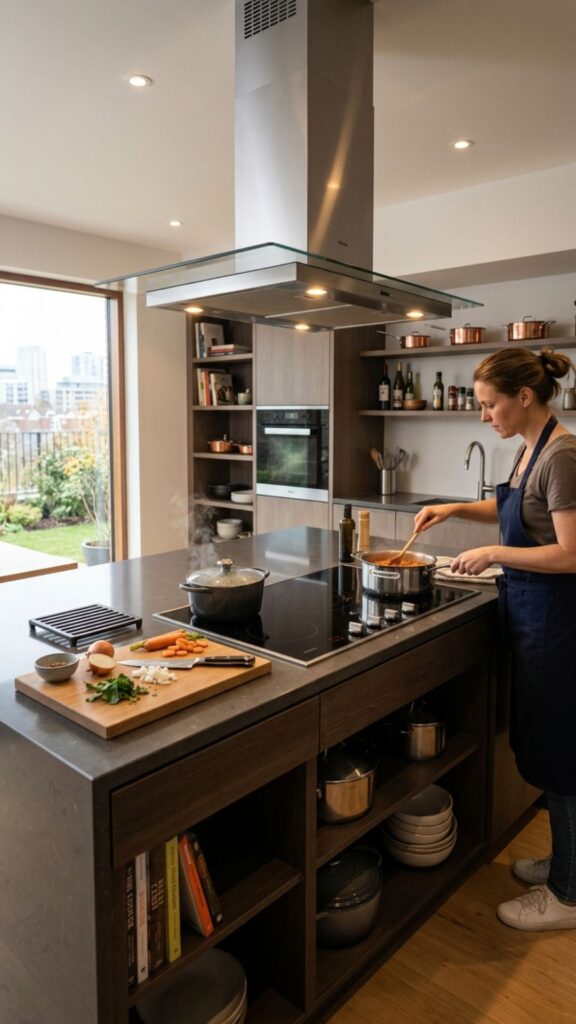 6. A Built-In Cooktop for Serious Cooks