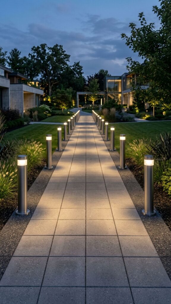 6. Bollard Lights for Clean Lines