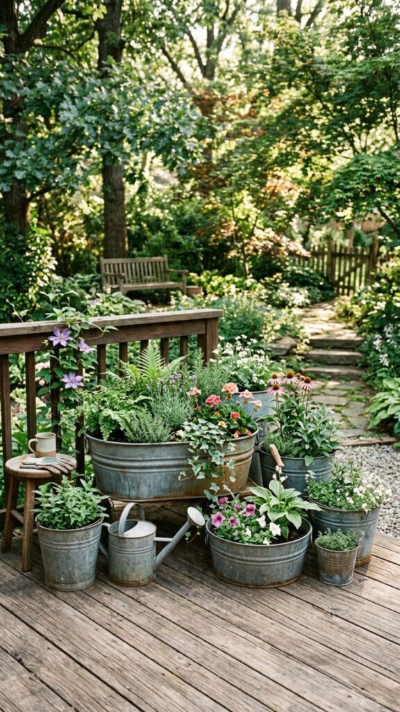 6. Bring in Galvanized Metal Accents