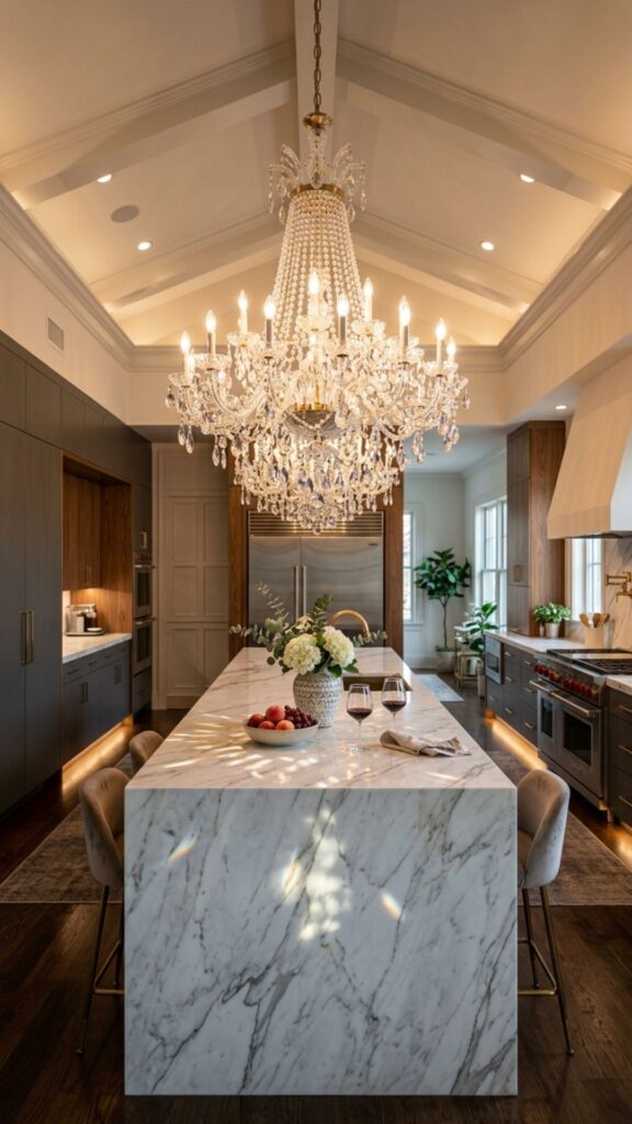 6. Crystal Chandelier Glamour
