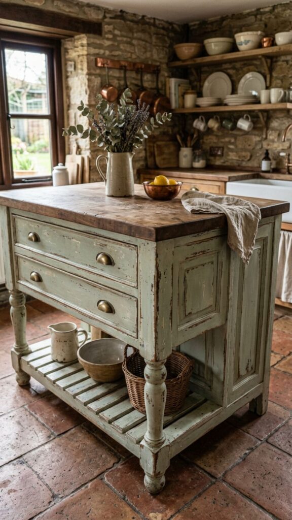 6. Go for a Distressed Painted Finish