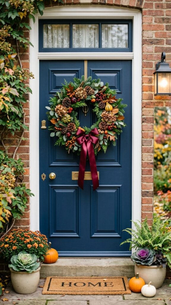 6. Hang a Seasonal Wreath