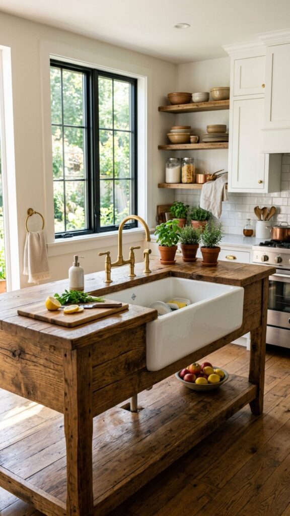 6. Incorporate a Farmhouse Sink