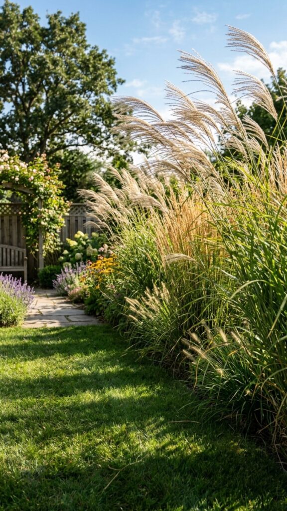 6. Layer Ornamental Grasses