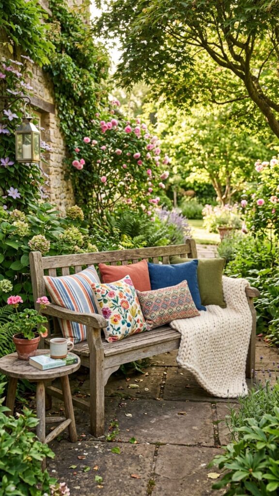 6. Layer With Throw Pillows and Blankets