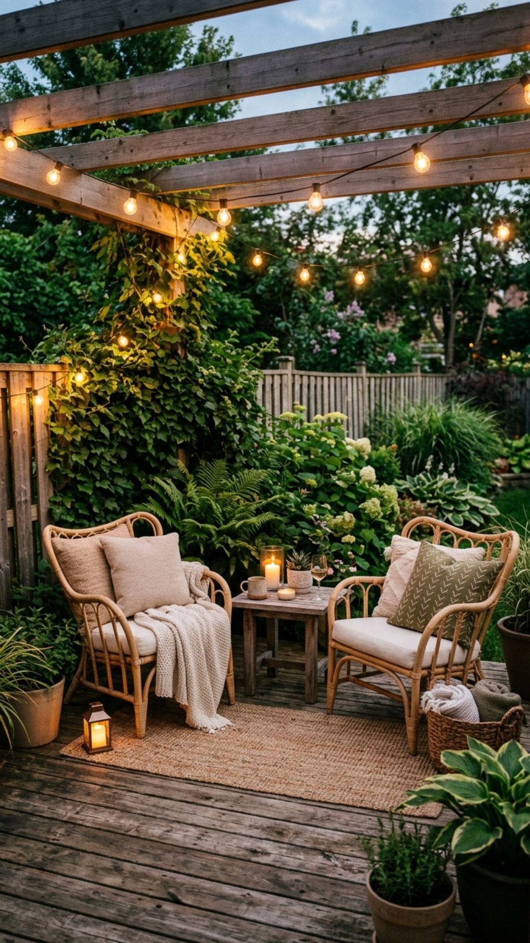 6. Layer in Warm String Lights