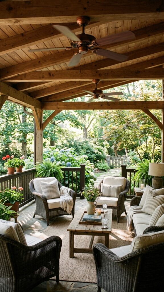 6. Outdoor Ceiling Fans for Comfort