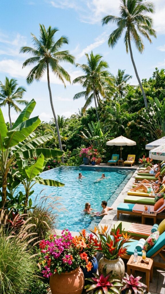 6. Poolside Tropical Paradise