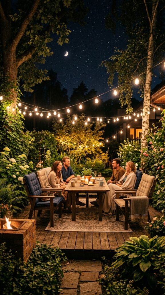 6. Set Up String Light Ambiance