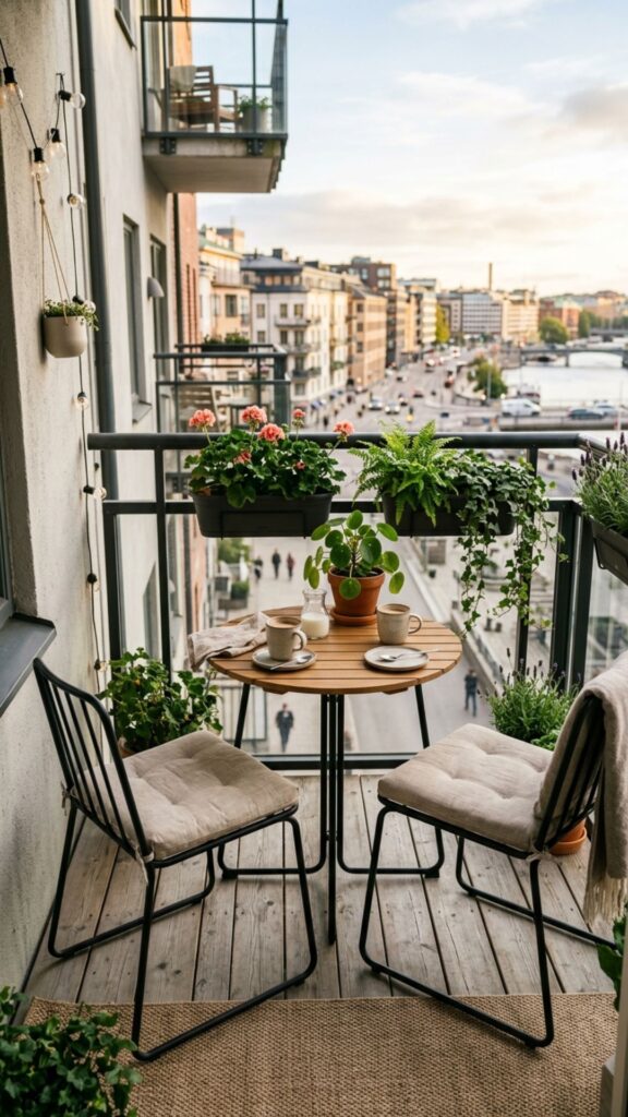 6. Space-Saving Bistro Sets for Small Balconies