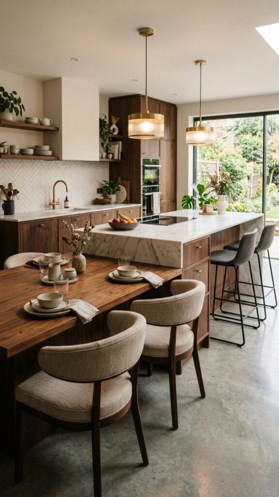 6. Statement Wingback Counter Chairs
