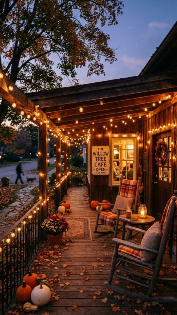 6. String Up Warm Café Lights