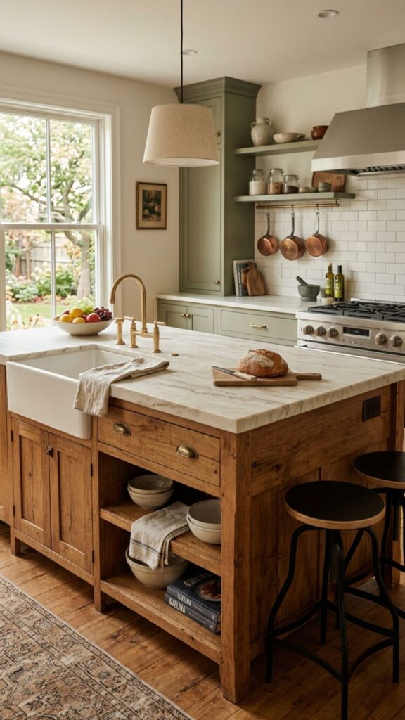 6. Top It With Honed Marble or Quartz