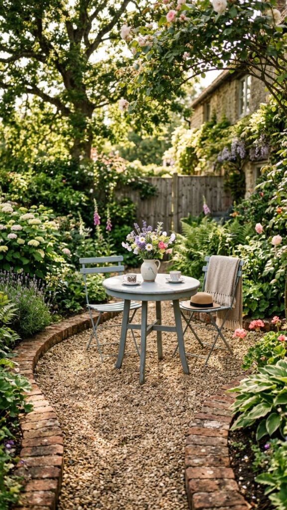 6. Use a Gravel Patio for a Rustic Feel