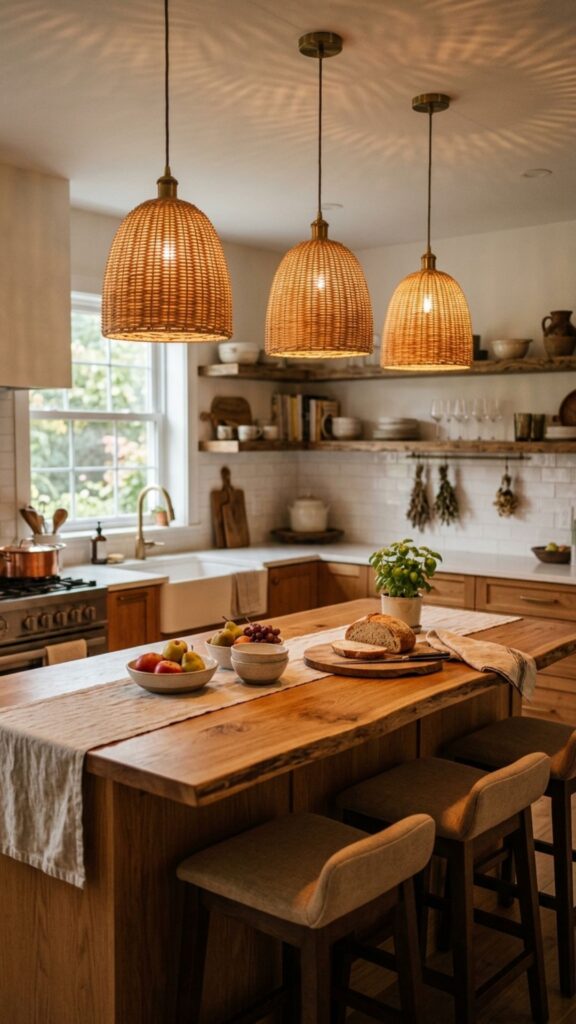 6. Woven Basket Pendants