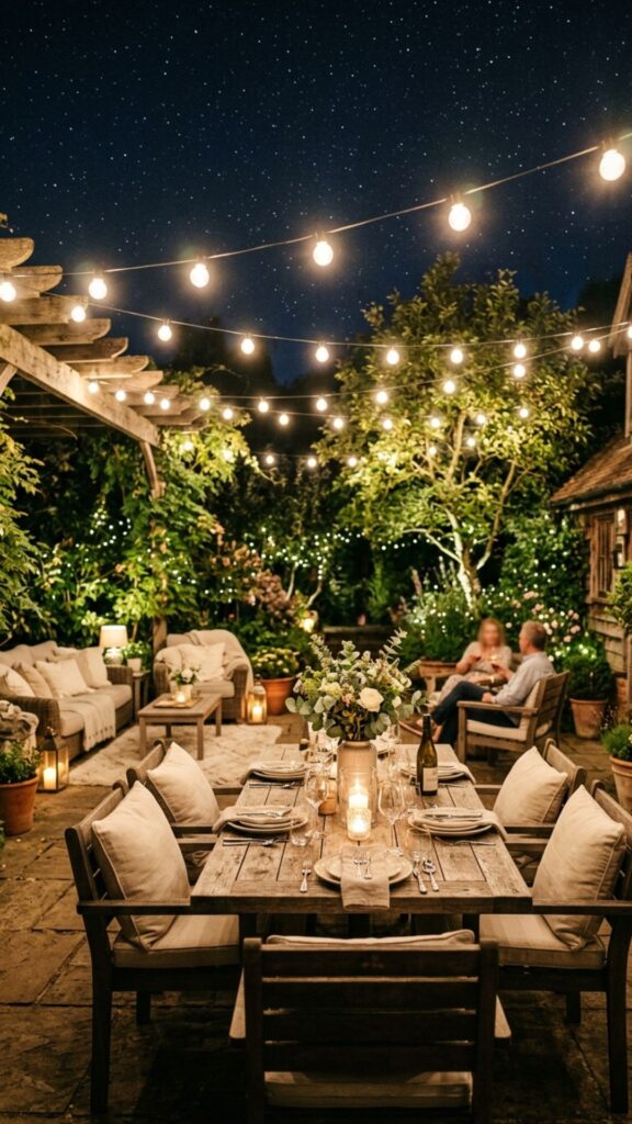 7. Add Globe Lights for a Soft Glow