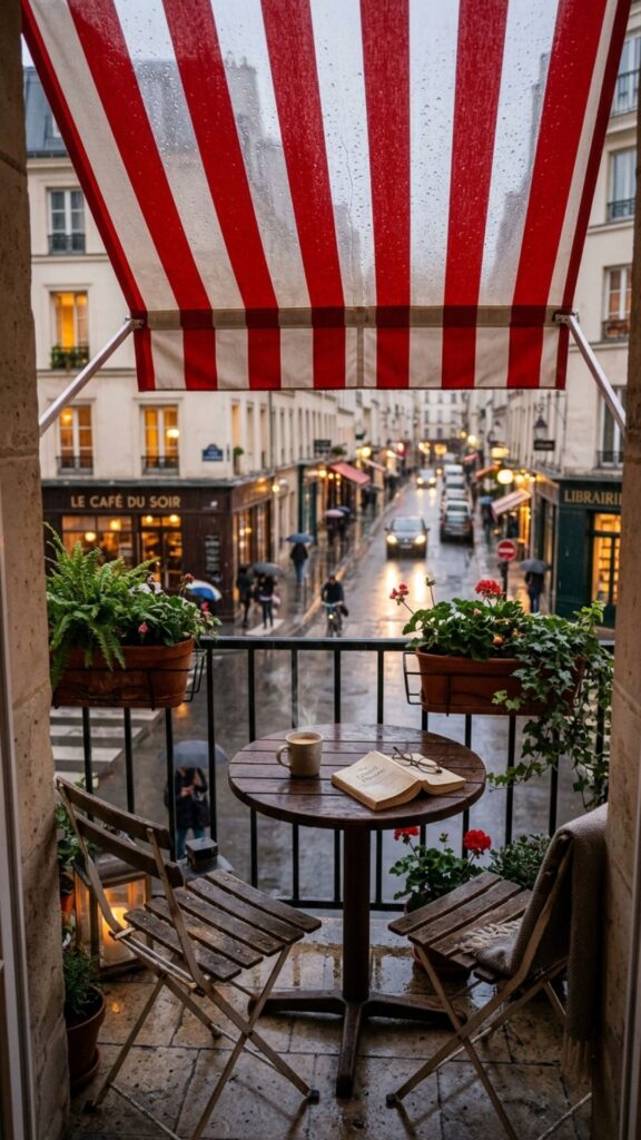 7. Balcony with an Awning