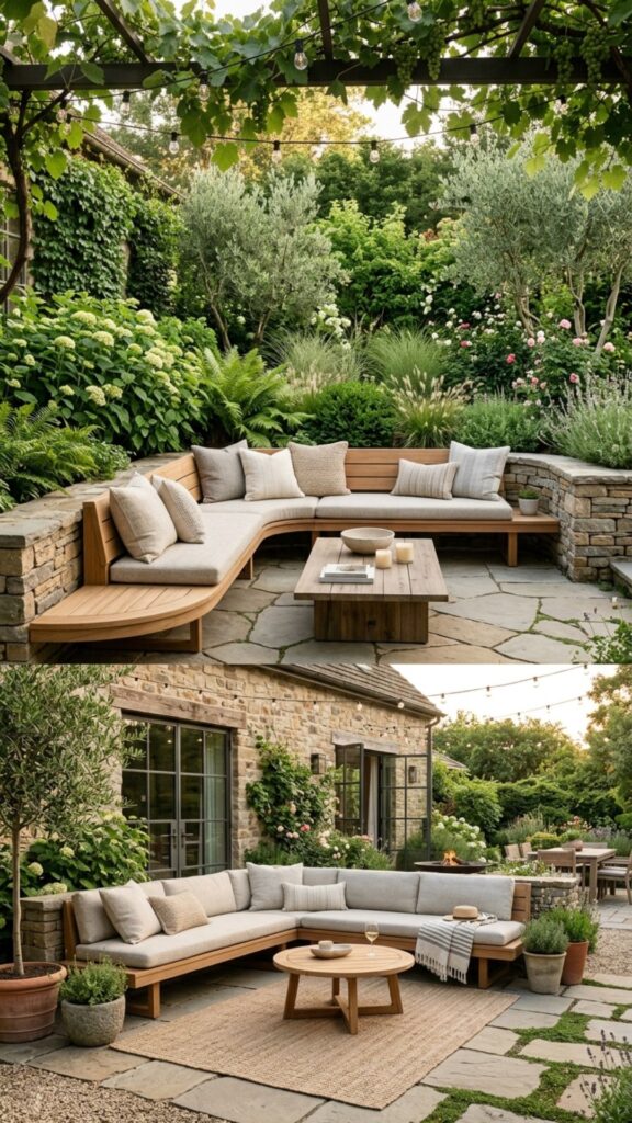 7. Built-In Bench Seating for Seamless Style