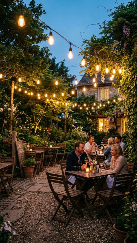 7. Café-Style Bistro Lights