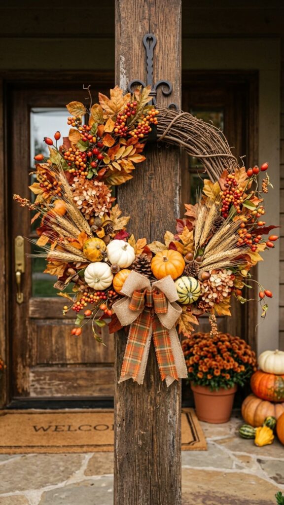 7. Craft a Rustic Fall Wreath