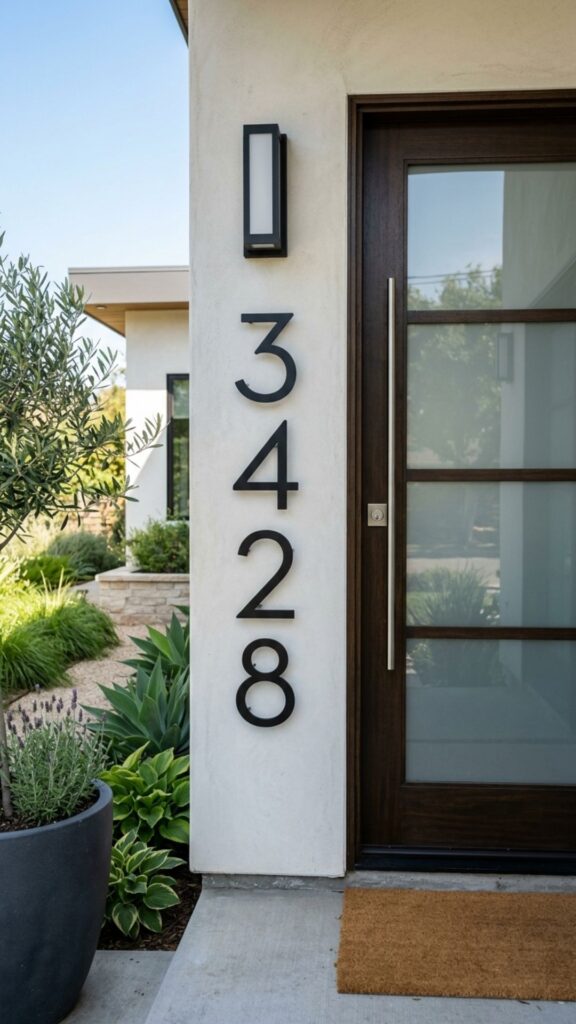 7. Display House Numbers with Style