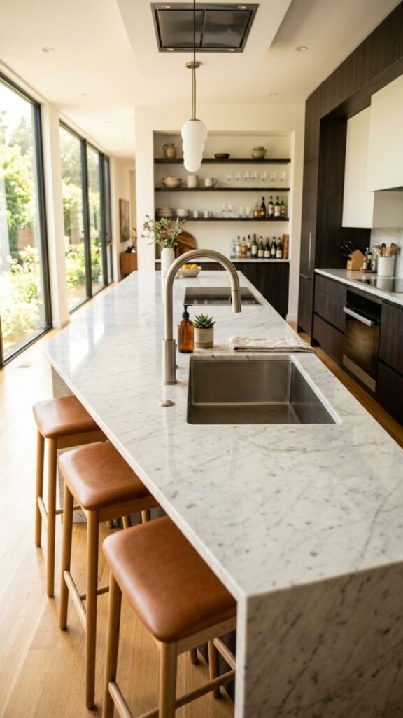7. Feature a Built-In Sink