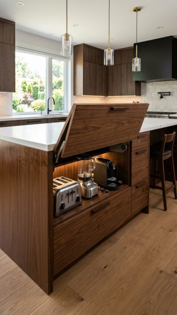7. Hidden Appliance Garage